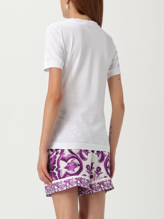 25FW 돌체앤가바나 반팔 티셔츠 F8N08ZGDC9C W0800 White - DOLCE & GABBANA