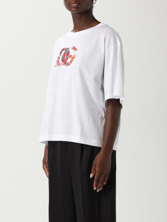 25FW 돌체앤가바나 반팔 티셔츠 F8V57TGDC7S W0800 White - DOLCE & GABBANA