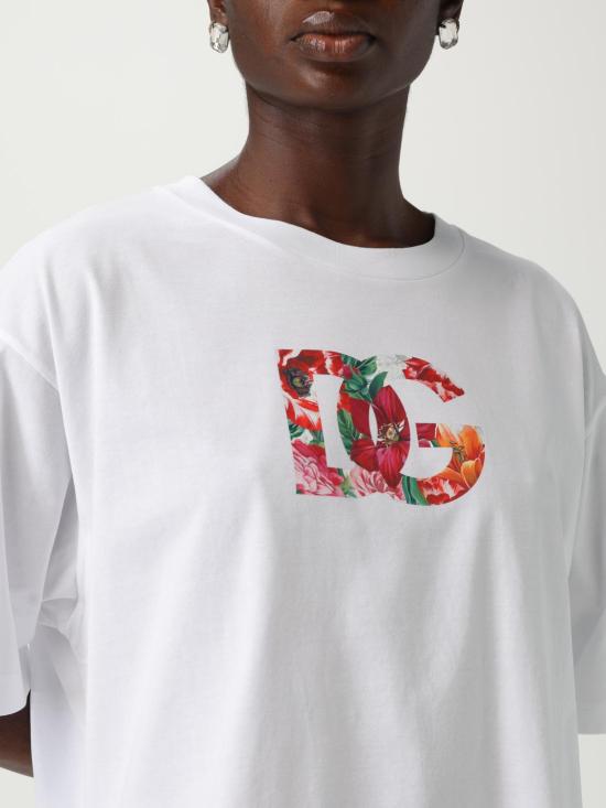 25FW 돌체앤가바나 반팔 티셔츠 F8V57TGDC7S W0800 White - DOLCE & GABBANA