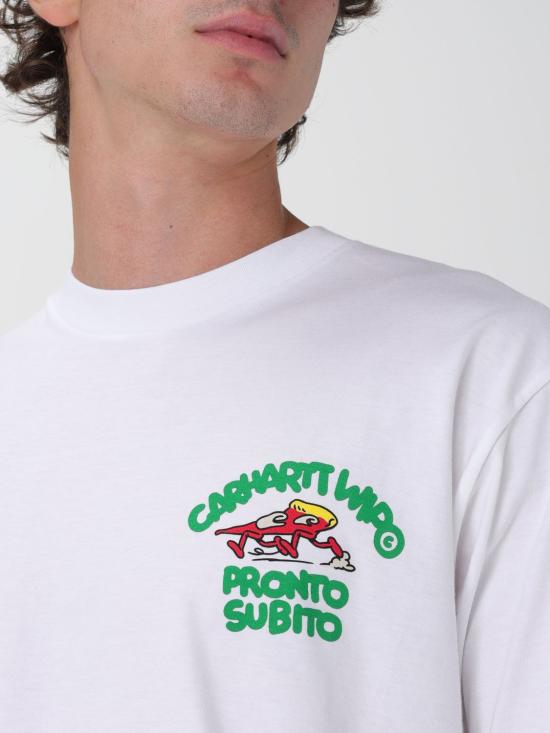 25FW 칼하트 WIP 반팔 티셔츠 I035195 02XX White - CARHARTT WIP