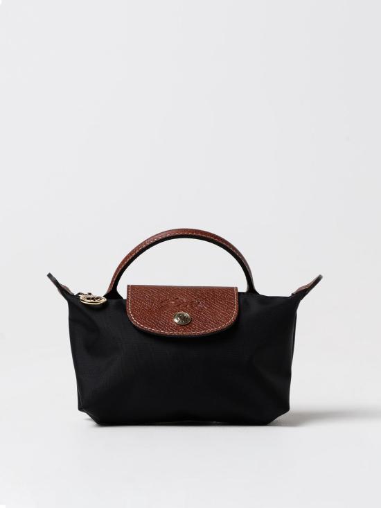 26FW 롱샴 르 플리아쥬 오리지널 핸들 파우치 34175089 001 Black