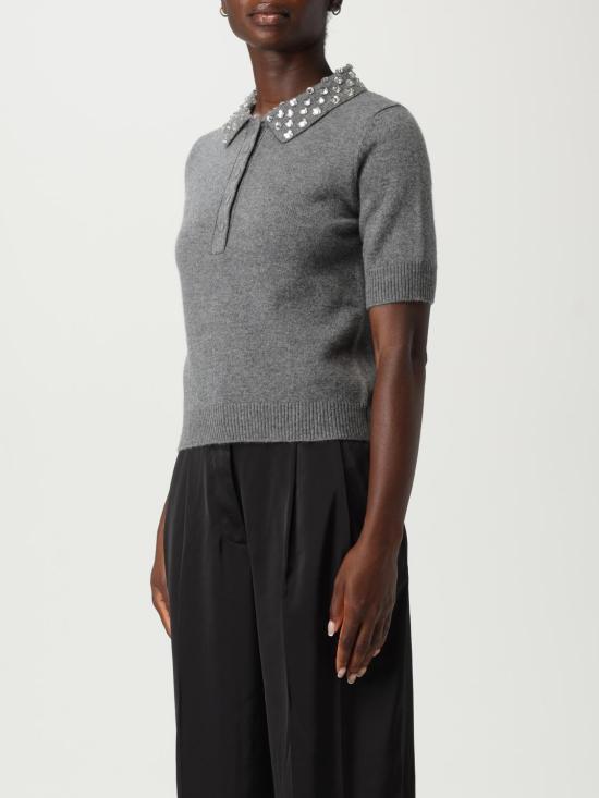 25FW 블루마린 폴로 티셔츠 2M653A N0979 Grey - BLUMARINE