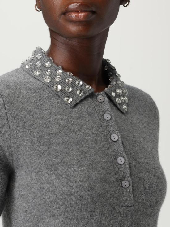 25FW 블루마린 폴로 티셔츠 2M653A N0979 Grey - BLUMARINE