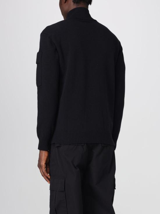 25FW 씨피 컴퍼니 집업 니트 19CLKN028A110427A 999 Black - C.P. COMPANY