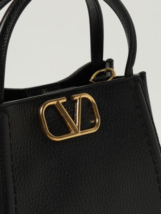 25FW 발렌티노 가라바니 올타임 그레인 카프스킨 미디엄 핸드백 7W2B0R22IMZ 0NO Black - VALENTINO GARAVANI