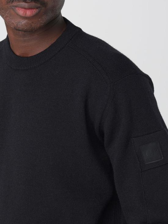 25FW 씨피 컴퍼니 스웨터 19CLKN060A110427A 999 Black - C.P. COMPANY