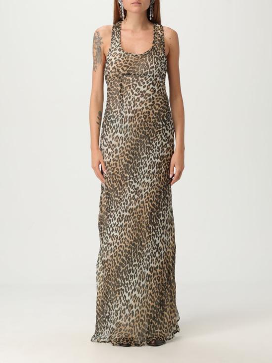 25FW 가니 롱 원피스 W0436 943 Brown