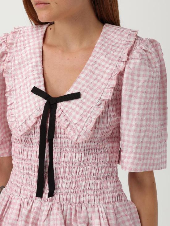 25FW 가니 숏 원피스 W0603 038 Pink - GANNI