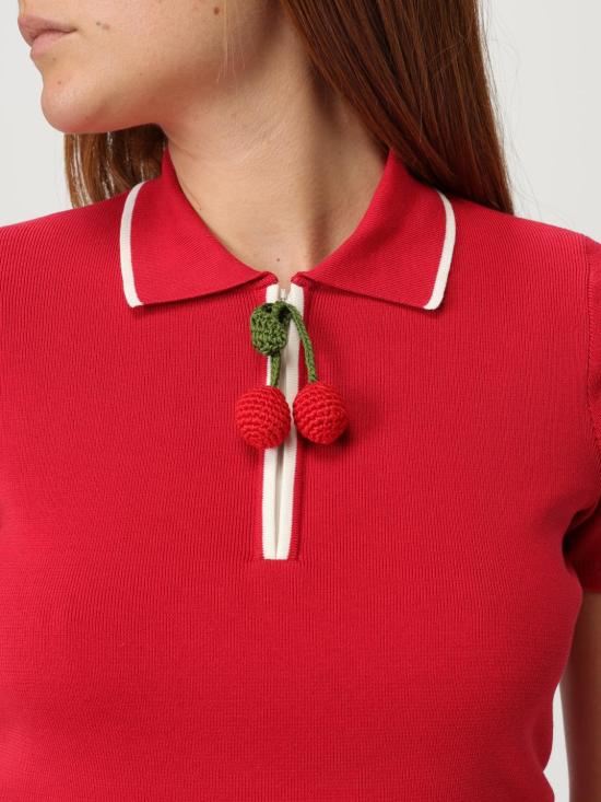 25FW 발렌티노 가라바니 폴로 티셔츠 7B3KC65F9EQ BRT Red - VALENTINO GARAVANI