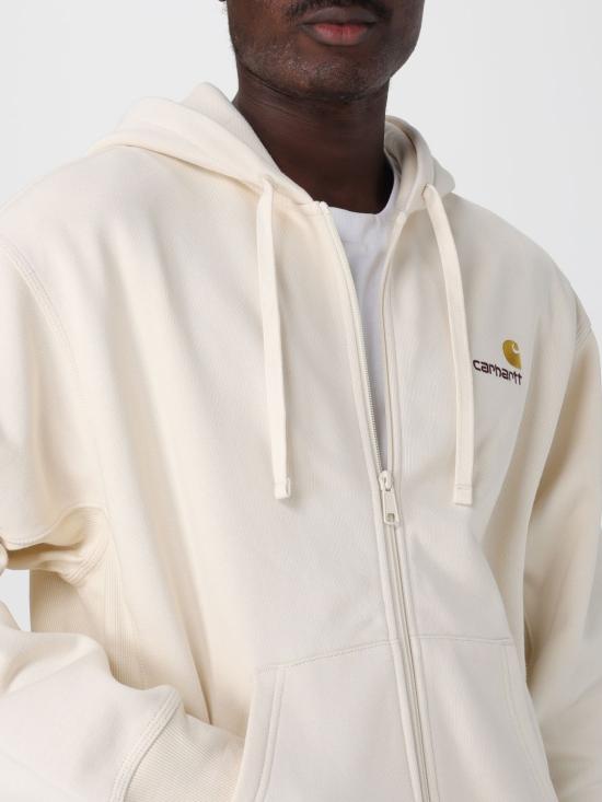 25FW 칼하트 WIP 후드 아메리칸 스크립트 자켓 I033063 05XX Beige - CARHARTT WIP