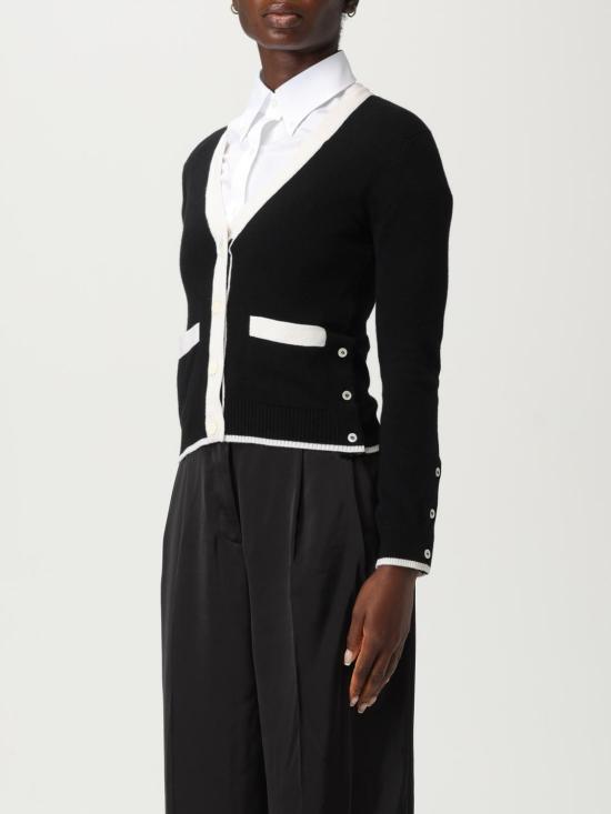 25FW 톰브라운 스웨터 FKC581AY2001 001 Black - THOM BROWNE