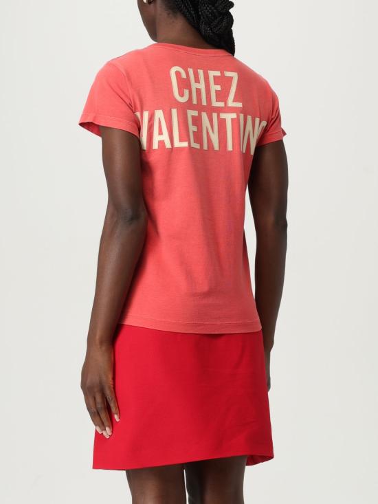 25FW 발렌티노 가라바니 반팔 티셔츠 7B3MG24Y9GL BNA Red - VALENTINO GARAVANI