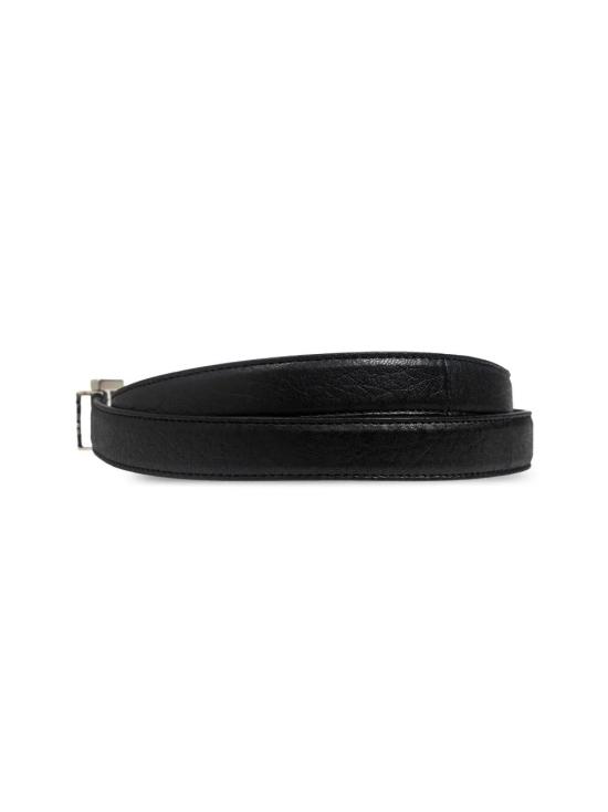26FW 생로랑 가죽 벨트 612616AAC8A 1000 NOIR - SAINT LAURENT