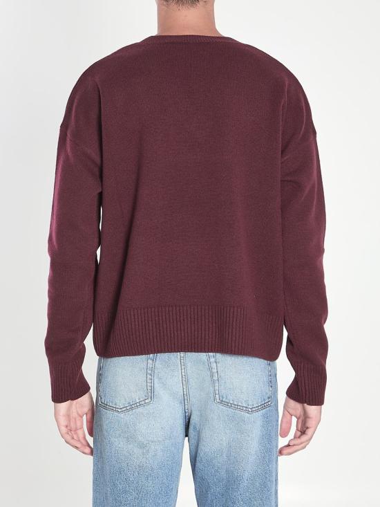 25FW 아미 스웨터 5865390 UKS820 KN0071 692 Red - AMI