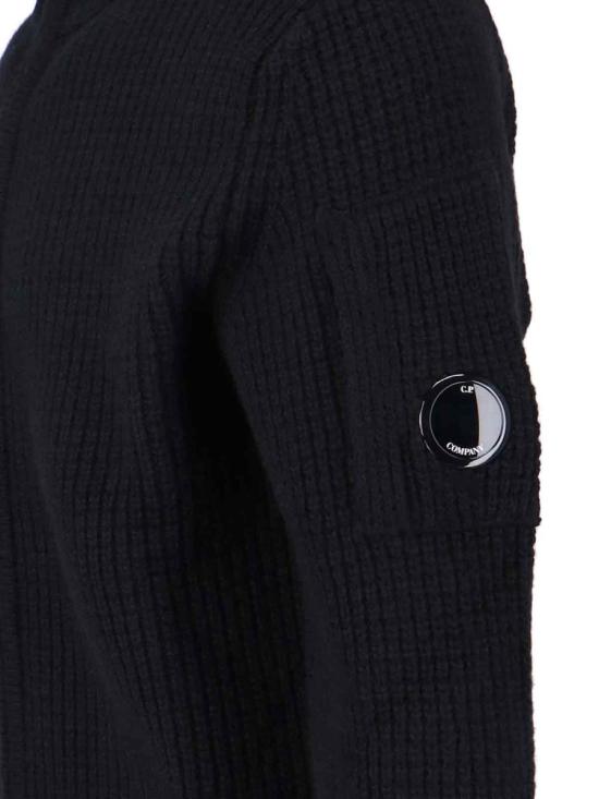 25FW 씨피 컴퍼니 집업 니트 19CMKN131A110149A999 Black - C.P. COMPANY