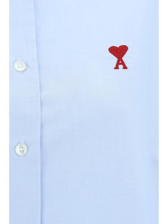26SS 아미 ADC버튼 다운 셔츠 BFUSH063CO0031 450 LIGHT BLUE - AMI