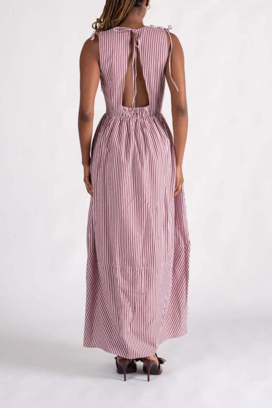  Lapeyre 롱 원피스 라페이르 루시 드레스 버건디 스트라이프 - OTHER BRANDS