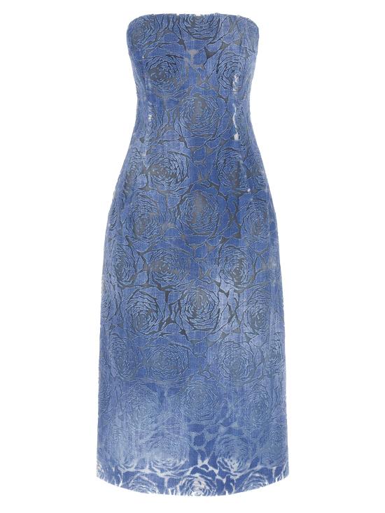 25SS 에르마노 설비노 미디 원피스 D462Q750QMVS4217 Light Blue