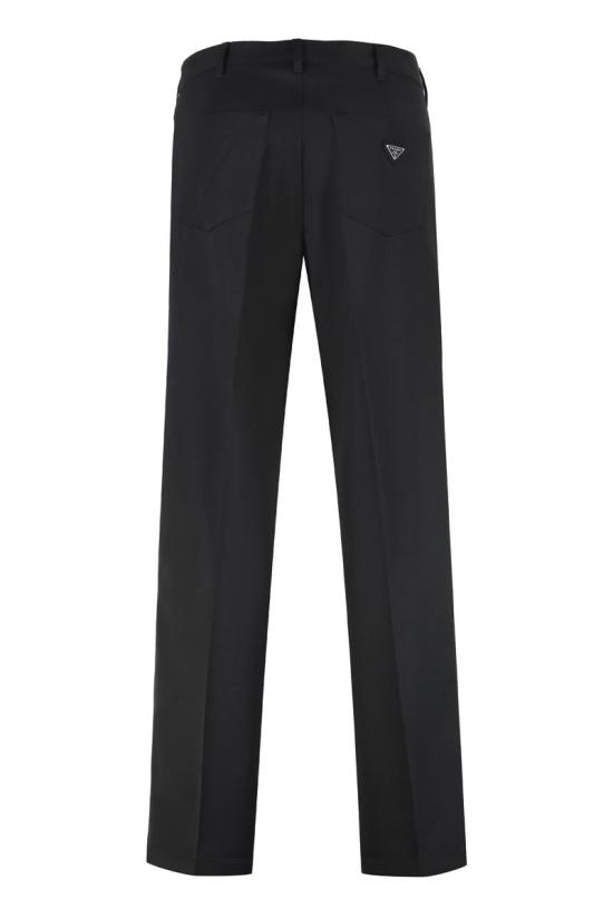 25FW 프라다 스트레이트 팬츠 UP0371SOOO155E F0002 Black - PRADA