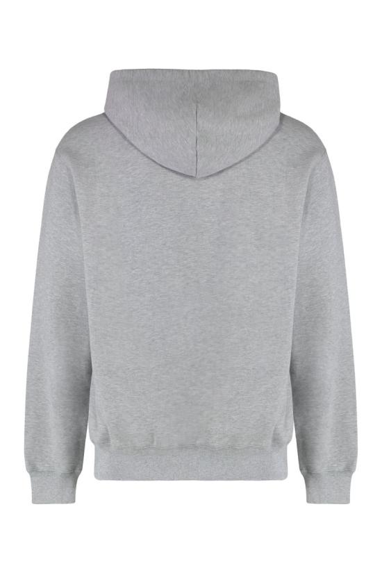 25FW 구찌 로고 프린트 코튼 저지 후드 티셔츠  788771XJHDP 1230 GREY - GUCCI