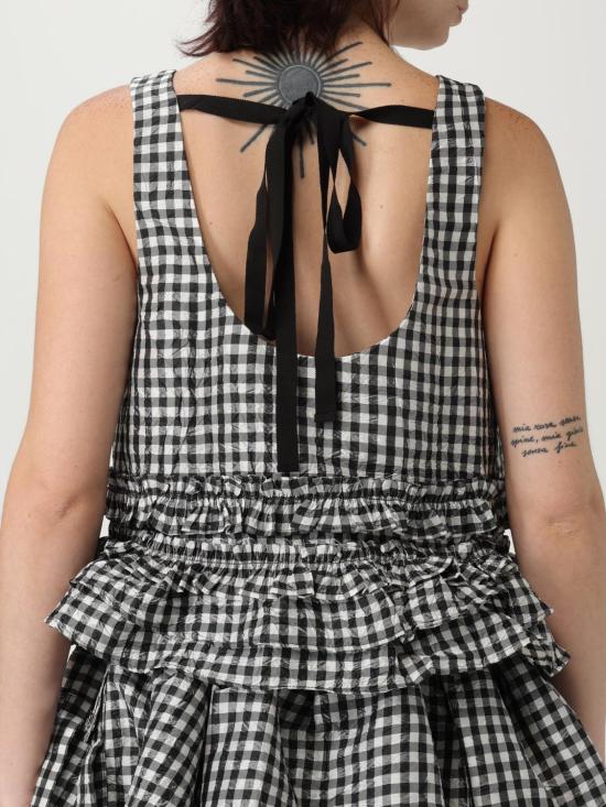 25FW 가니 민소매 티셔츠 W0594099 BLACK DOM - GANNI