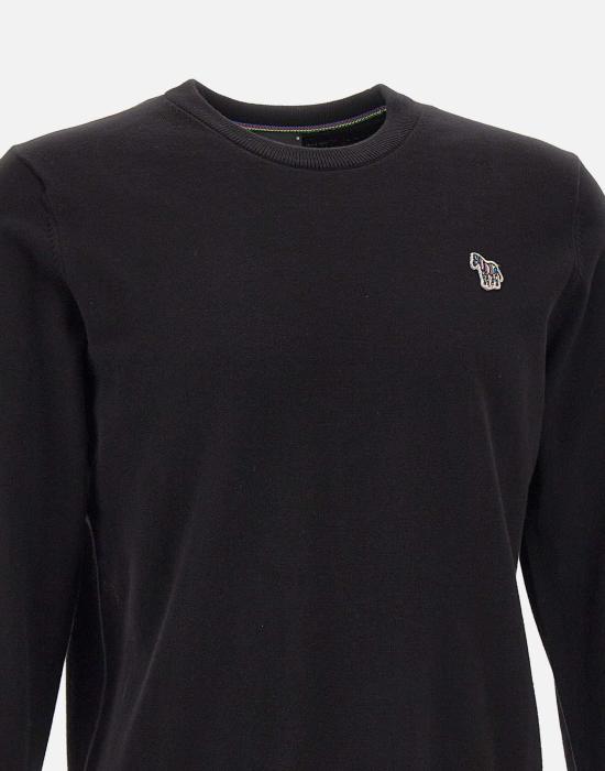 25FW 폴 스미스 지브라 로고 스웨터 M2R503XZM2185879 BLACK DOM - PAUL SMITH