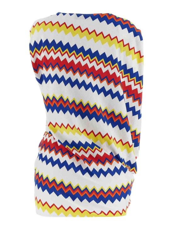 25SS 미소니 민소매 티셔츠 DS25SG2UBR0121SM9Q2 Multicolour - MISSONI
