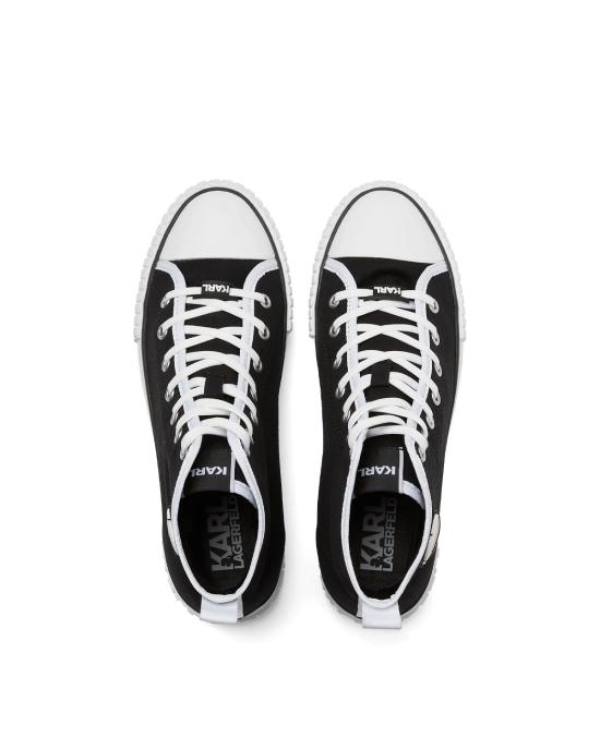 25FW 칼라거펠트 스니커즈 KL60444 900 black canvas NERO - KARL LAGERFELD