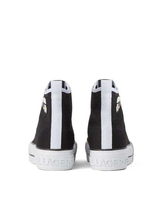 25FW 칼라거펠트 스니커즈 KL60444 900 black canvas NERO - KARL LAGERFELD