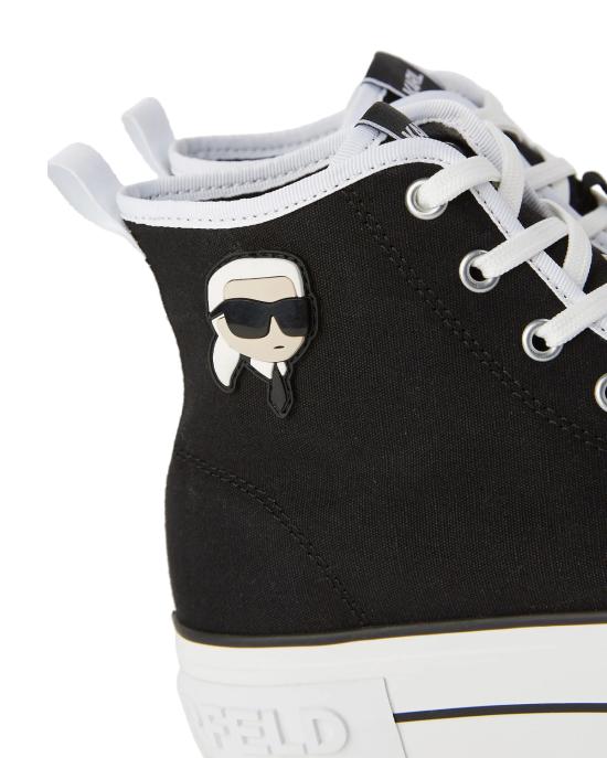 25FW 칼라거펠트 스니커즈 KL60444 900 black canvas NERO - KARL LAGERFELD