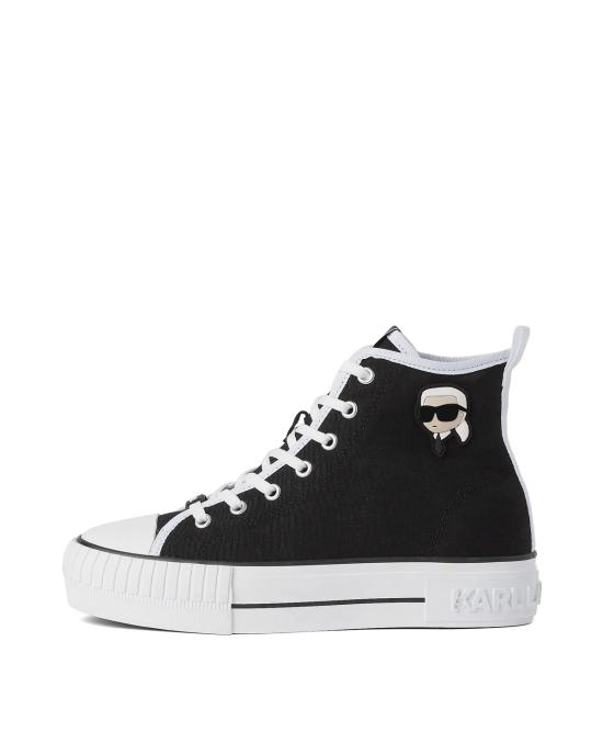 25FW 칼라거펠트 스니커즈 KL60444 900 black canvas NERO - KARL LAGERFELD