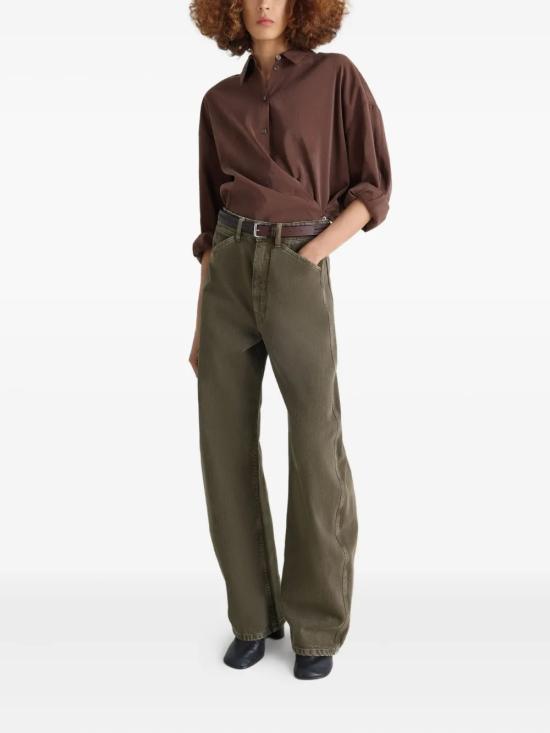 25FW 르메르 데님 팬츠 PA1264 LD1062GR631 Green - LEMAIRE