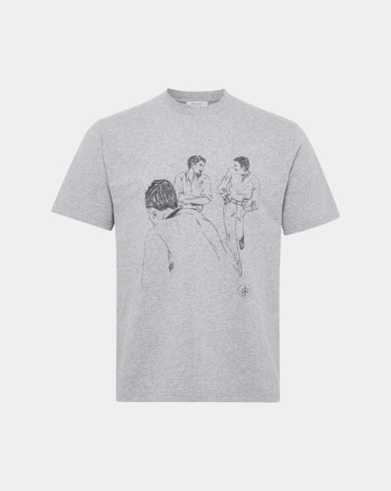 25FW JW앤더슨 반팔 티셔츠 JT0303PG1510 945 Mid grey melange