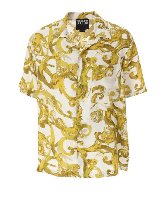  베르사체 반팔 셔츠 76GAL2B0 76UP203 G03 white gold BIANCO