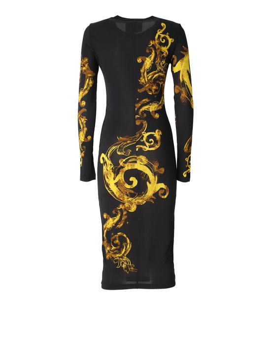  베르사체 미디 원피스 76HAO9P8 71DP938 G89 NERO MULTI - VERSACE
