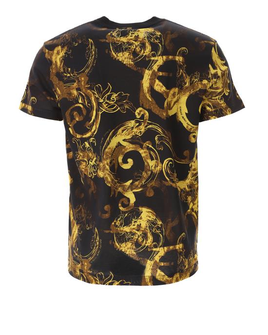  베르사체 반팔 티셔츠 76GAH6S0 76UP600 G89 black gold NERO ORO - VERSACE