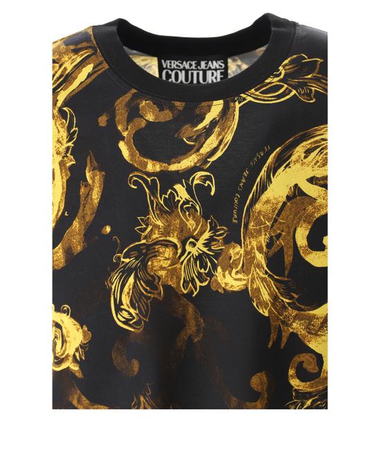  베르사체 반팔 티셔츠 76GAH6S0 76UP600 G89 black gold NERO ORO - VERSACE