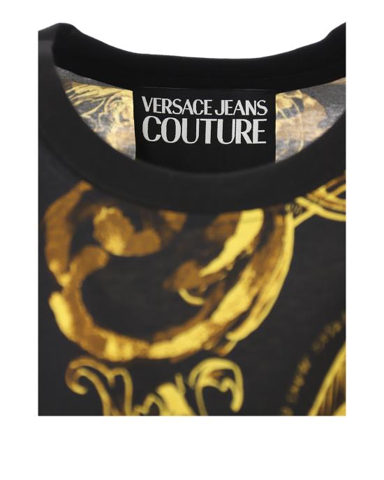  베르사체 반팔 티셔츠 76GAH6S0 76UP600 G89 black gold NERO ORO - VERSACE