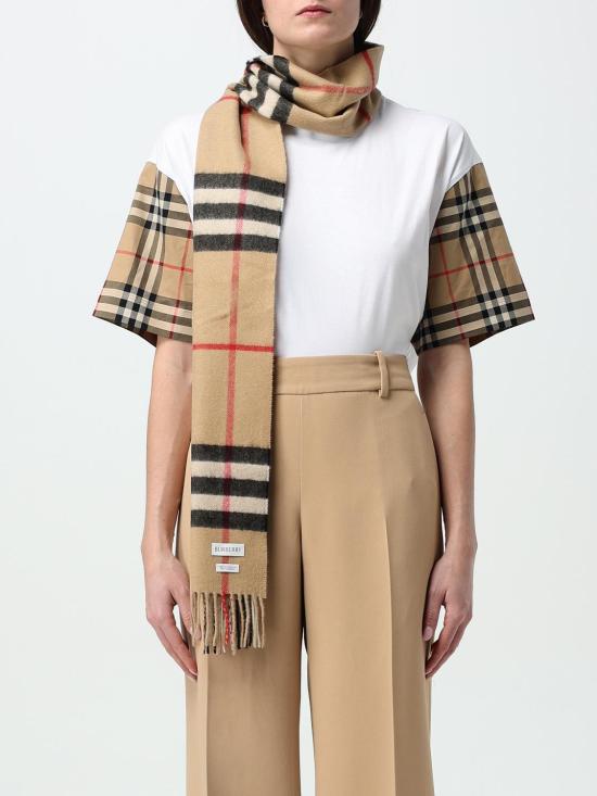 26SS 버버리 빈티지 체크 캐시미어 머플러 8076576 Beige - BURBERRY