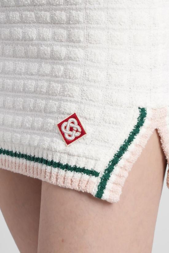 25FW 카사블랑카 숏 스커트 422904 WPF25 KW 1034 WHITE - CASABLANCA