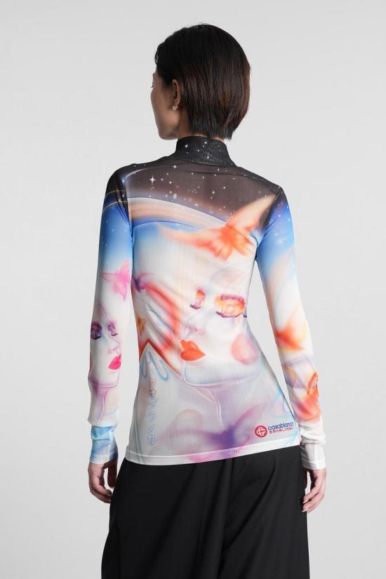 25FW 카사블랑카 탑 422689 WPF25 JTP 028 MULTICOLOR - CASABLANCA