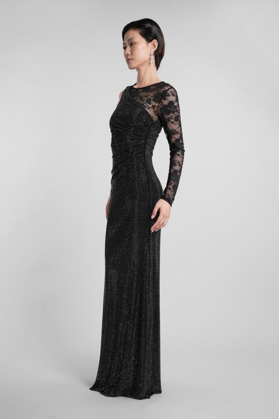 25FW 셀프 포트레이트 롱 원피스 422948 PF25 100X Black - SELF PORTRAIT