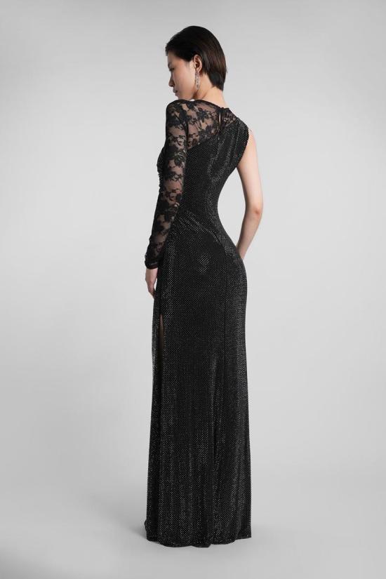 25FW 셀프 포트레이트 롱 원피스 422948 PF25 100X Black - SELF PORTRAIT