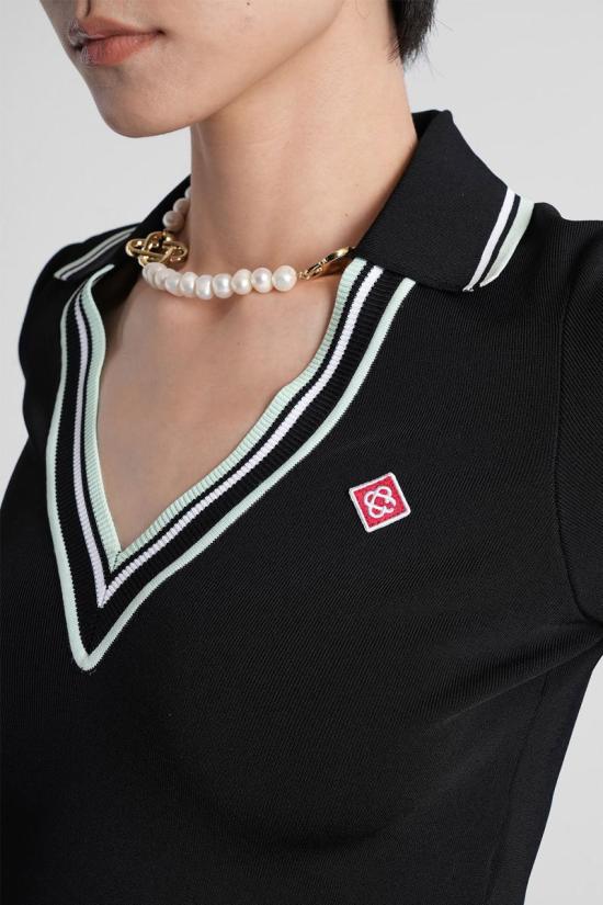 25FW 카사블랑카 셔츠 422902 WPF25 KW 1018 Black - CASABLANCA