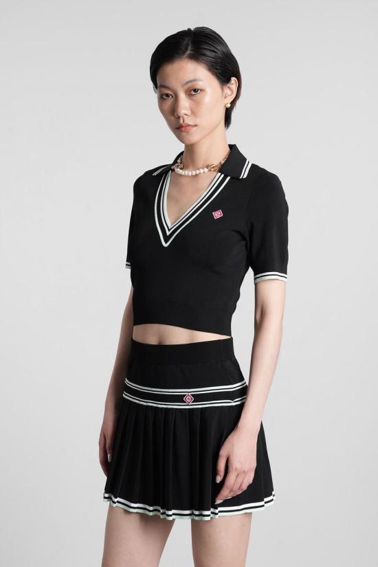 25FW 카사블랑카 셔츠 422902 WPF25 KW 1018 Black - CASABLANCA