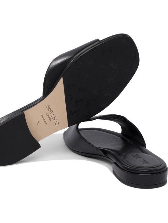 25SS 지미추 샌들 DINA FLATNAPBLACK - JIMMY CHOO