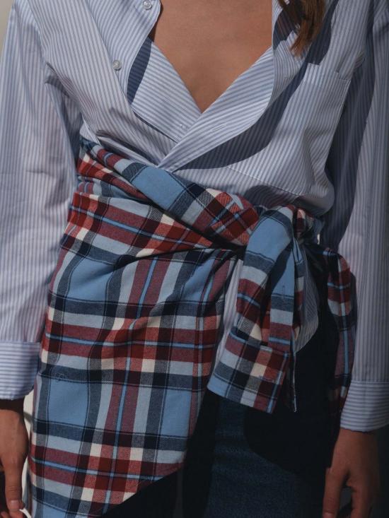  CISSA 블라우스 시사 데일리 플란넬 셔츠 - OTHER BRANDS