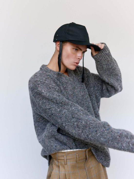  마르지엘라 볼캡 메종  블랙 코튼 라이딩 캡 - MAISON MARGIELA