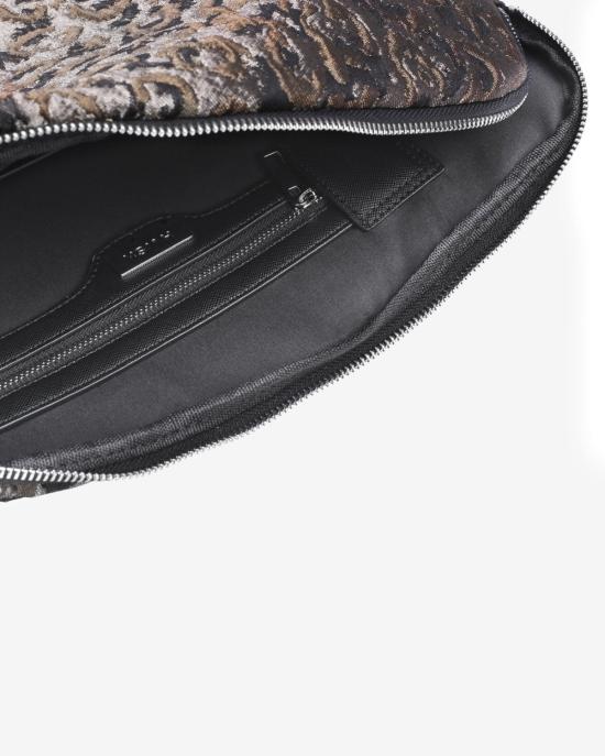  HVISK 장갑 Hvisk 컴퓨터 슬리브 15인치 레오파드 실버/브라운 멀티 - HVISK