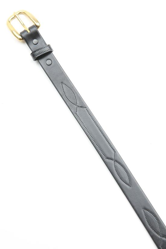  토리 레더 가죽 벨트 토리 가죽 1인치 3번 스티치 패턴 - TORY LEATHER